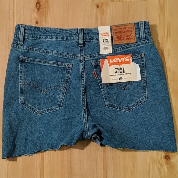 Levi's Orange Tab Denim Shorts - Picture 2 of 7